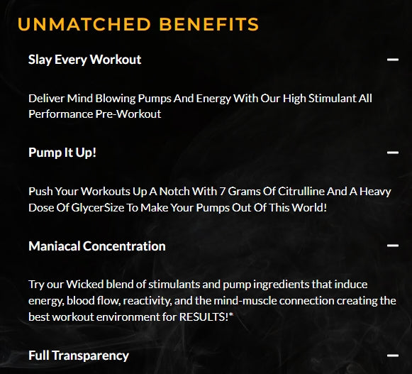 BZRK BLACKOUT Optimal Nutrition & Supps