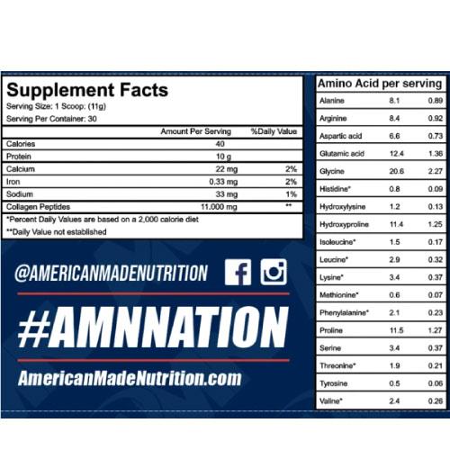 AMN COLLAGEN PEPTIDES - Optimal Nutrition & Supps