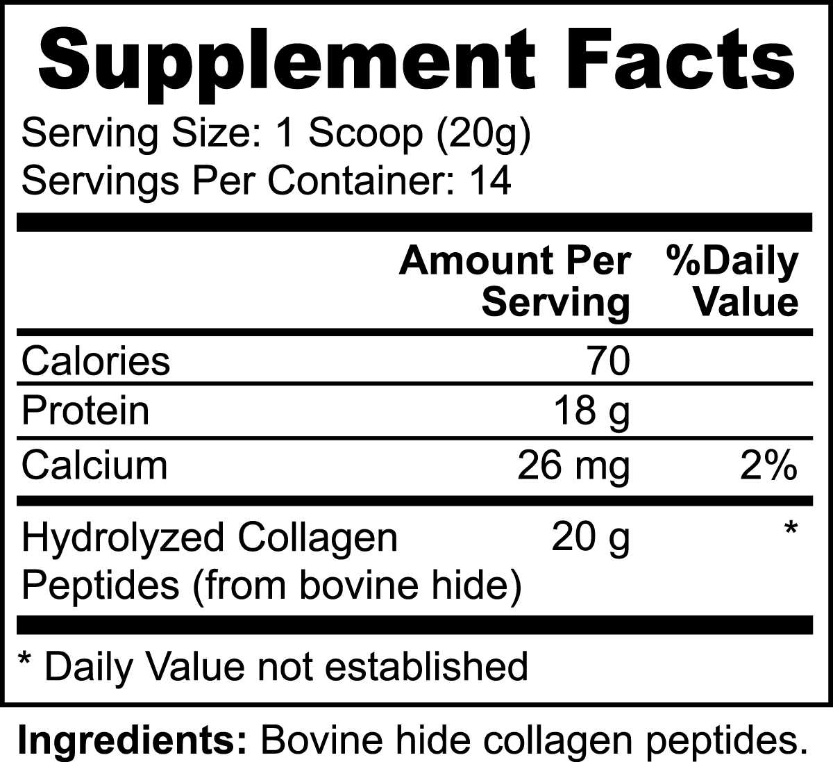Grass-Fed Collagen Optimal Nutrition & Supps
