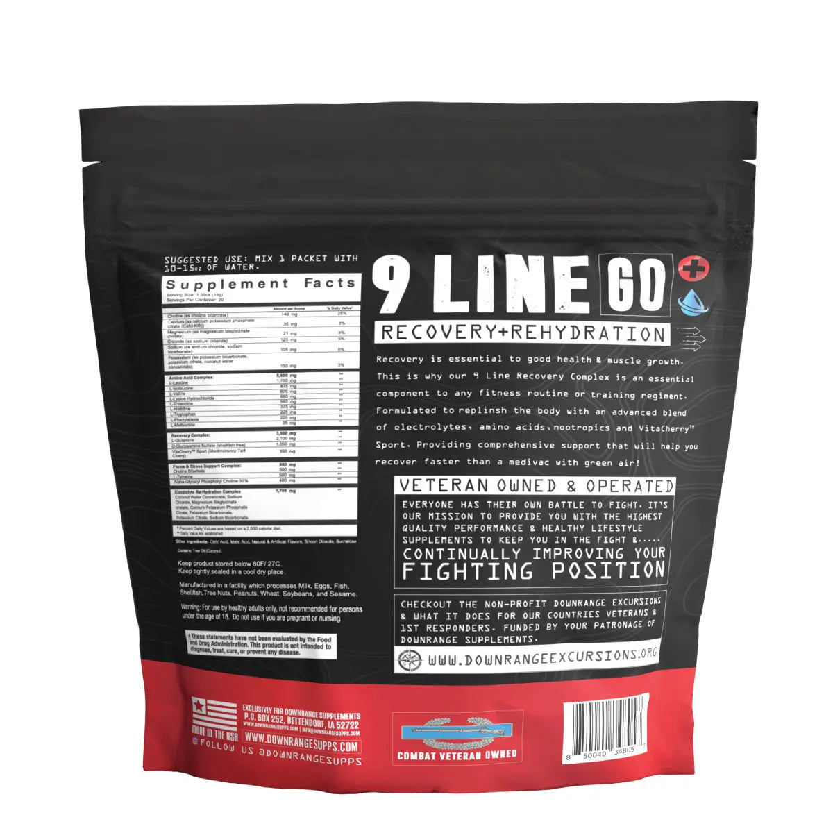 9 LINE GO DownRange Supplements