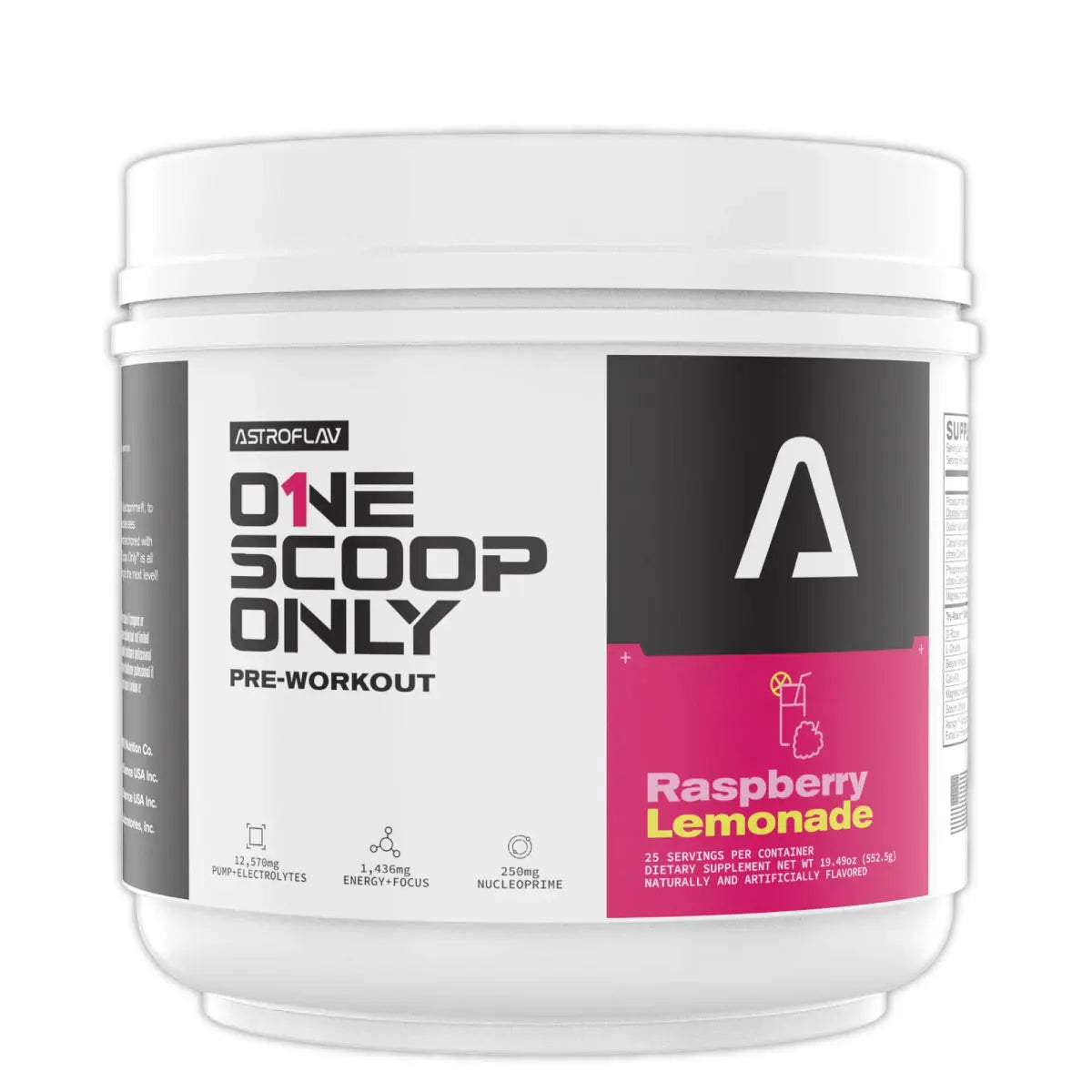 AstroFlav One Scoop Only- Raspberry Lemonade - Pre Workout