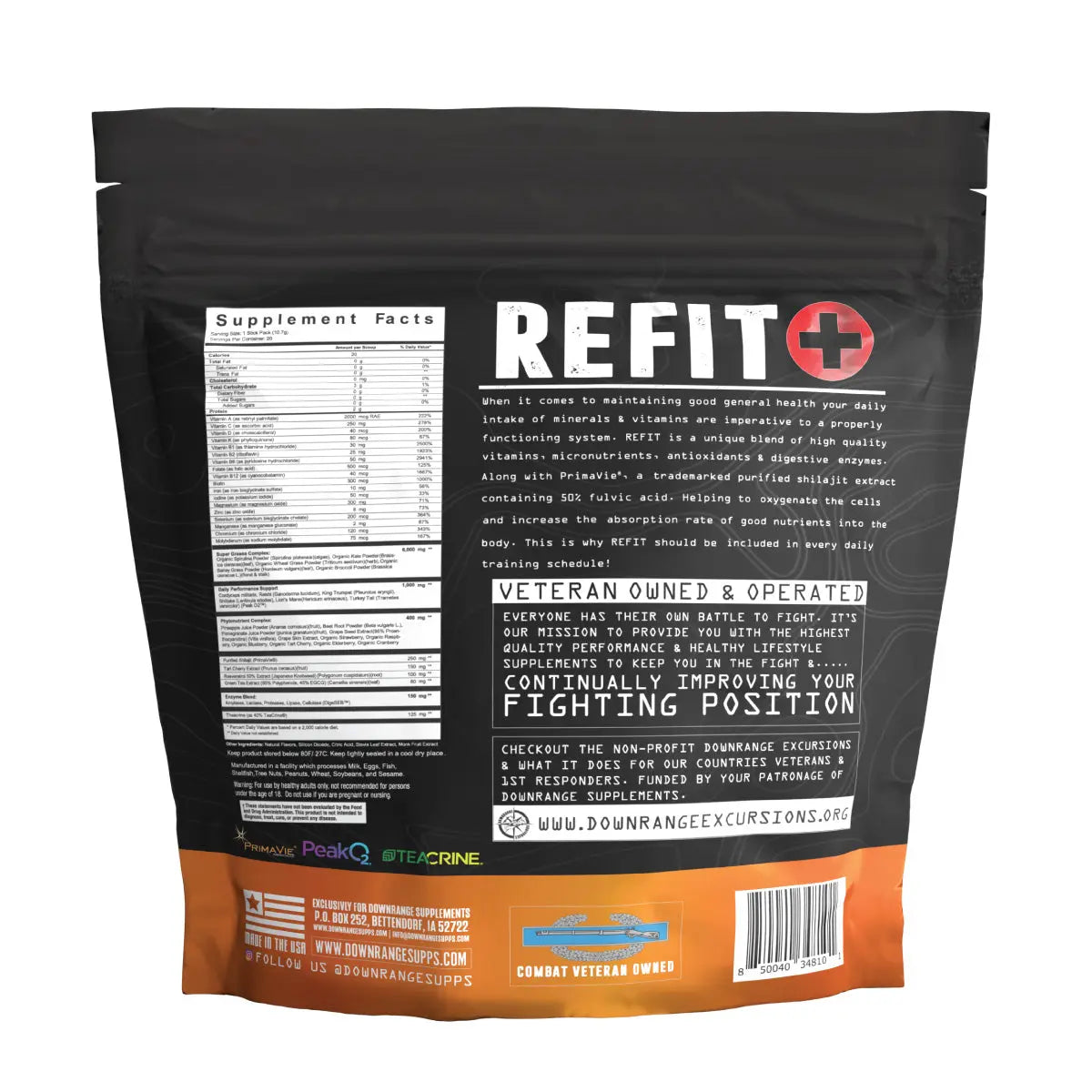 REFIT DownRange Supplements